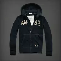 hommes veste hoodie abercrombie & fitch 2013 classic x-8026 saphir